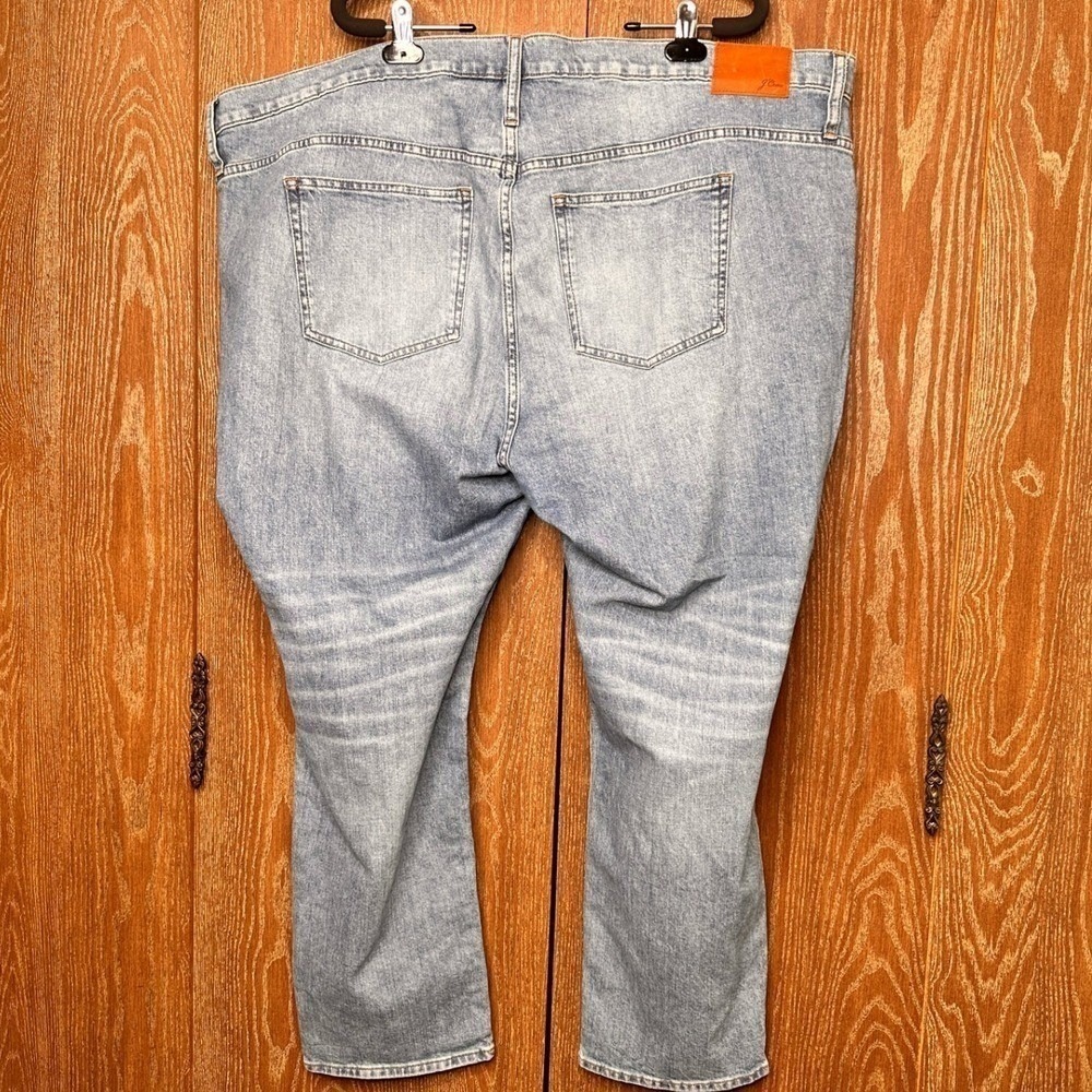 J.Crew Denim Light Wash Distressed Jeans Size 37 Plus Size Streetwear Casual - Picture 6 of 8